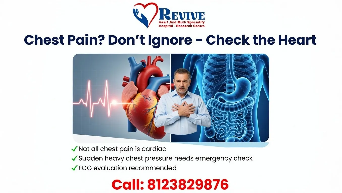 Chest Pain Evaluation & ECG Test in Mysore | Revive Heart & Multi Speciality Hospital