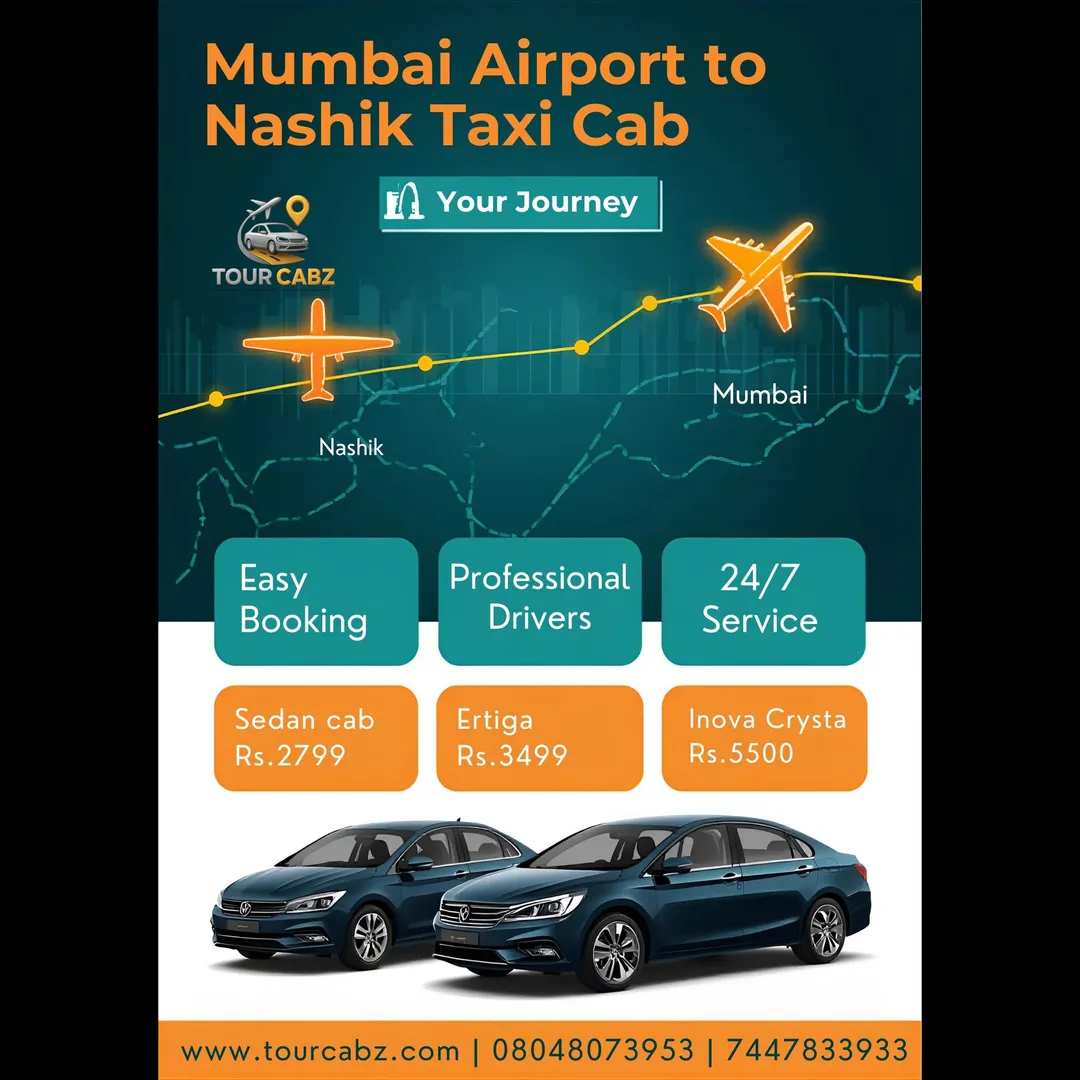 Mumbai Airport to Nashik Cab | Navi Mumbai Airport to Nashik Taxi | Taxi Near Me – TourCabz