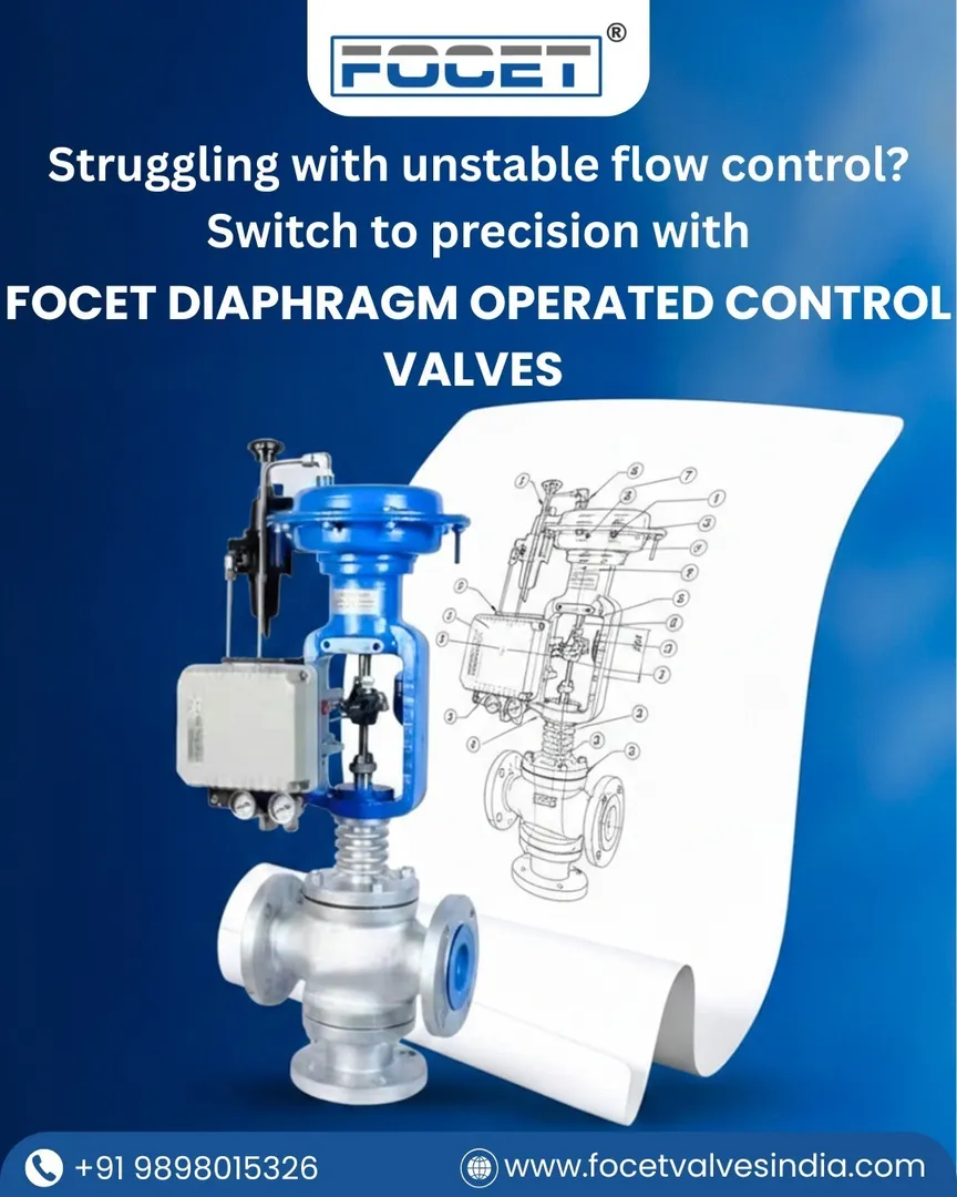Diaphragm Operated Control Valves Manufacturer in India