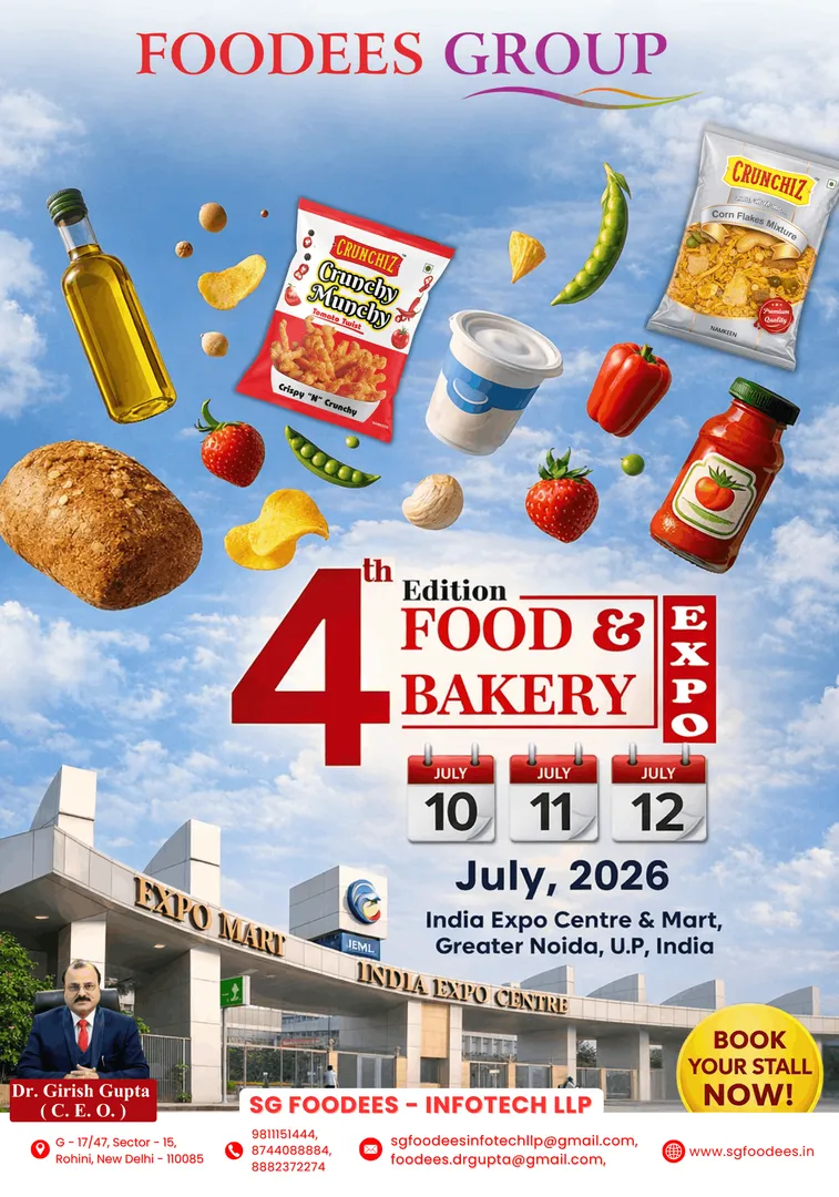 food exhibition India, bakery exhibition 2026, B2B food trade show, India Expo Centre Greater Noida,