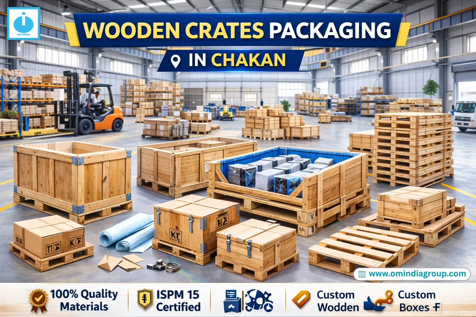 Wooden Crates Packaging in Chakan | Industrial & Export Crates