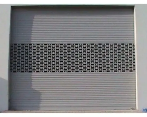Motorised Perforated Rolling Shutter