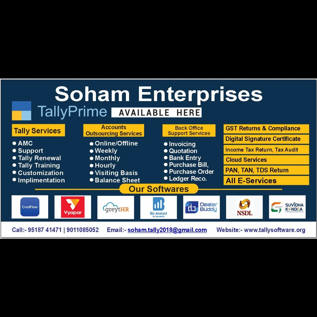 Accounts Outsourcing & GST Return Services in Pune – Soham Enterprises
Looking for reliable Accounts...