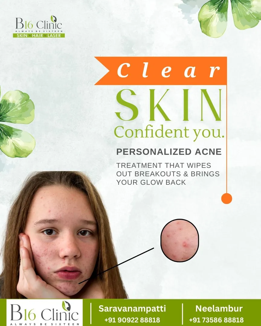 π Advanced Skin & Acne Treatment Clinic
At B16 Clinic, we specialize in personalized acne and skin...