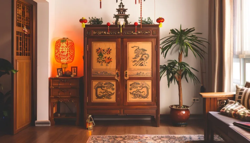 Stylish Pooja Cupboard Designs in Salem for Organized Sacred Spaces