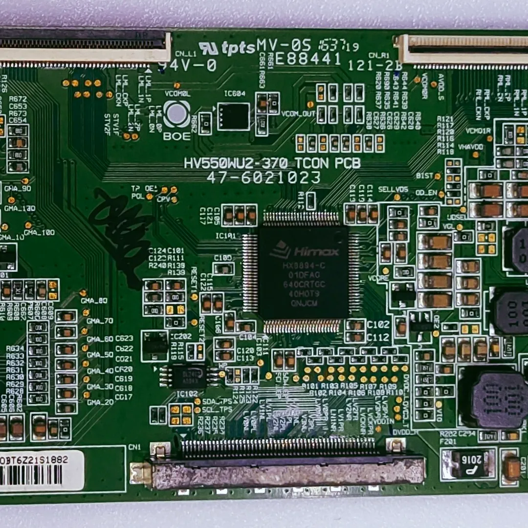 SONY 55W650D LED TV TCON PART NUMBER HV550WU2-370 TCON PCB 47-6021023