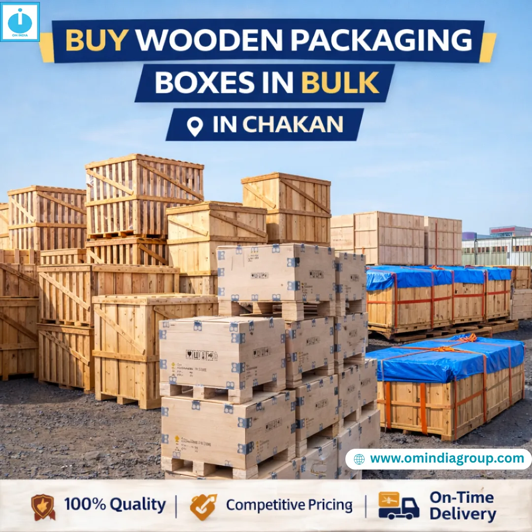Buy Wooden Packaging Boxes in Bulk in Chakan | Industrial Packaging Supplier