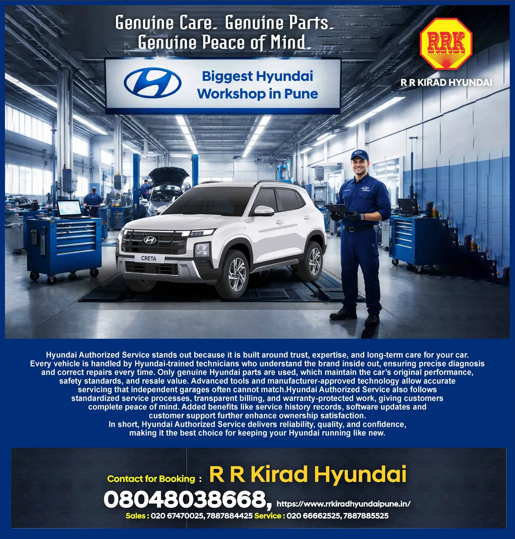 Genuine Care. Genuine Parts. Genuine Peace of Mind. Hyundai Service Workshop, Hadapsar, Pune