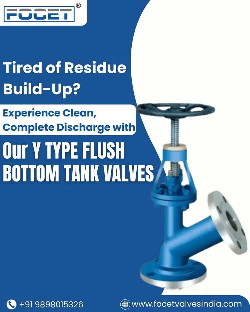 Y Type Flush Bottom Tank Valve Manufacturer in India