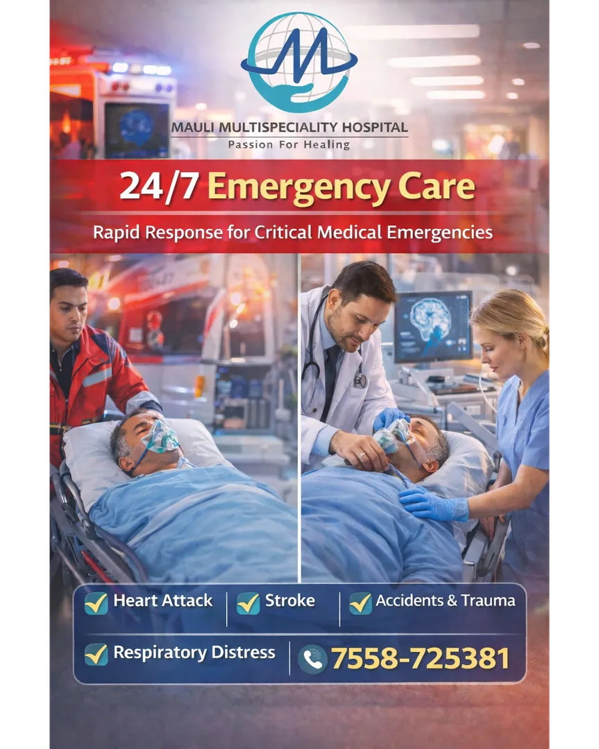 MAULI EMERGENCY CARE: 24/7 Rapid Response for Critical Medical Emergencies.