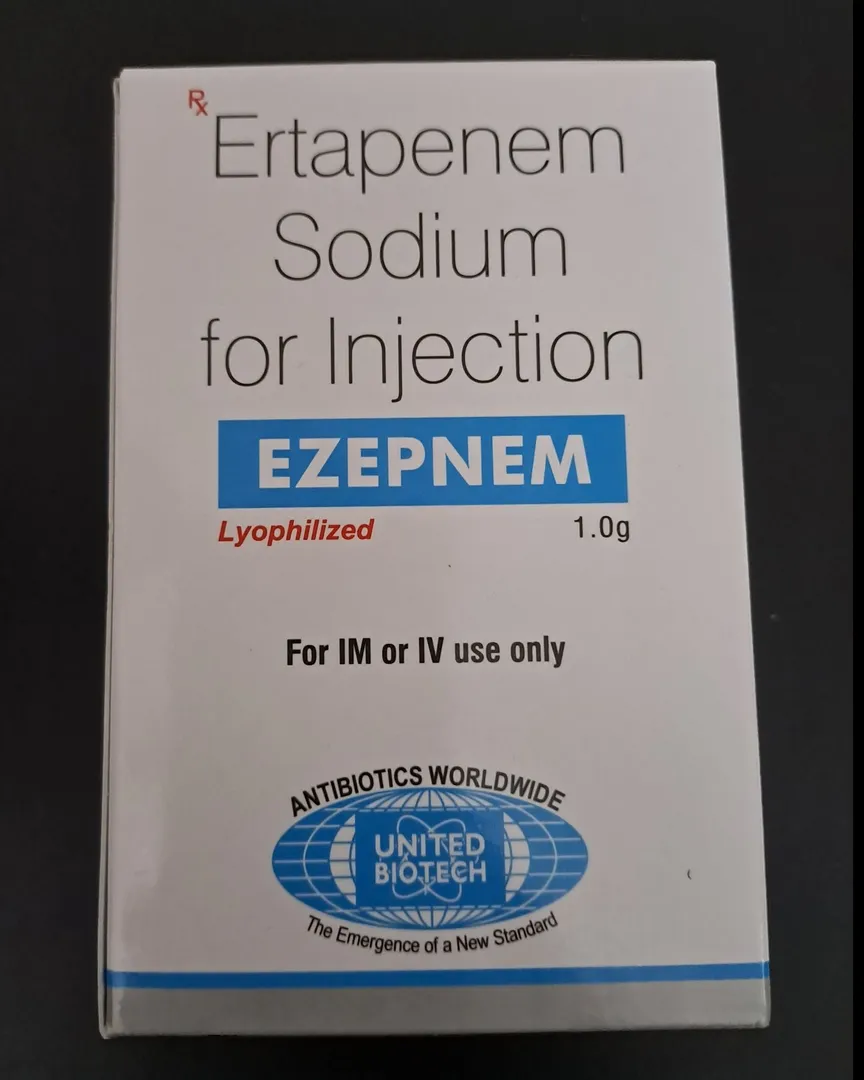 Ezepnem 1gm is an antibiotic belonging to the carbapenem group that fights bacteriait It is used to...