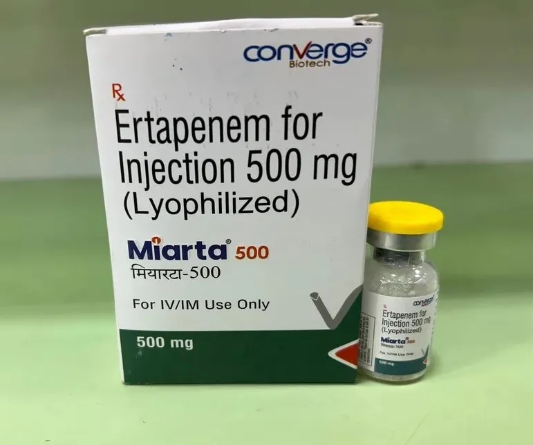 Miarta 500 mg Injection belongs to a class of medications called ‘antibiotics’ used to treat bacteri...