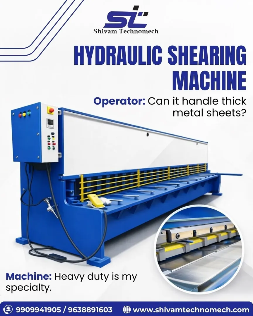 Hydraulic Shearing Machine Manufacturer in Ahmedabad