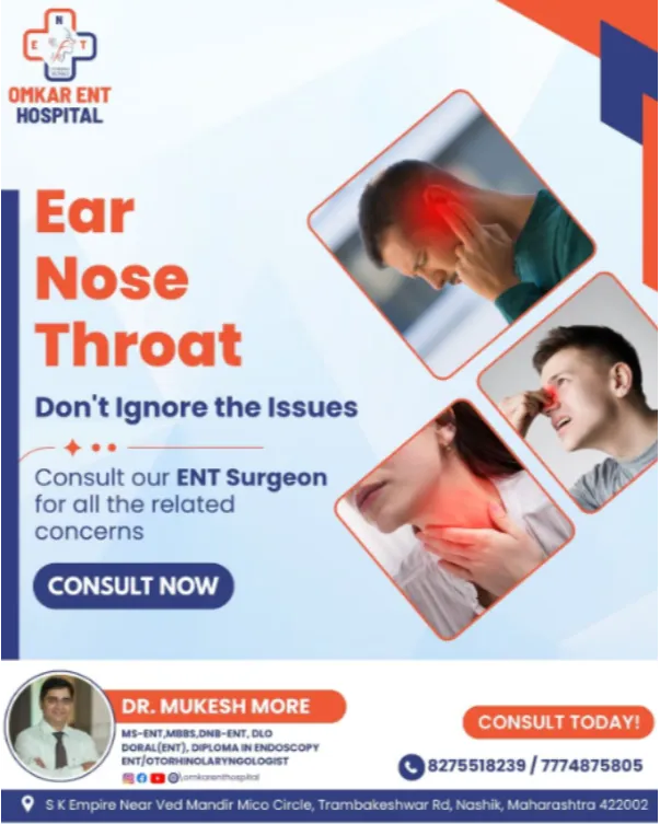 ENT Specialist in Nashik – Complete Care for Ear, Nose, and Throat Health
