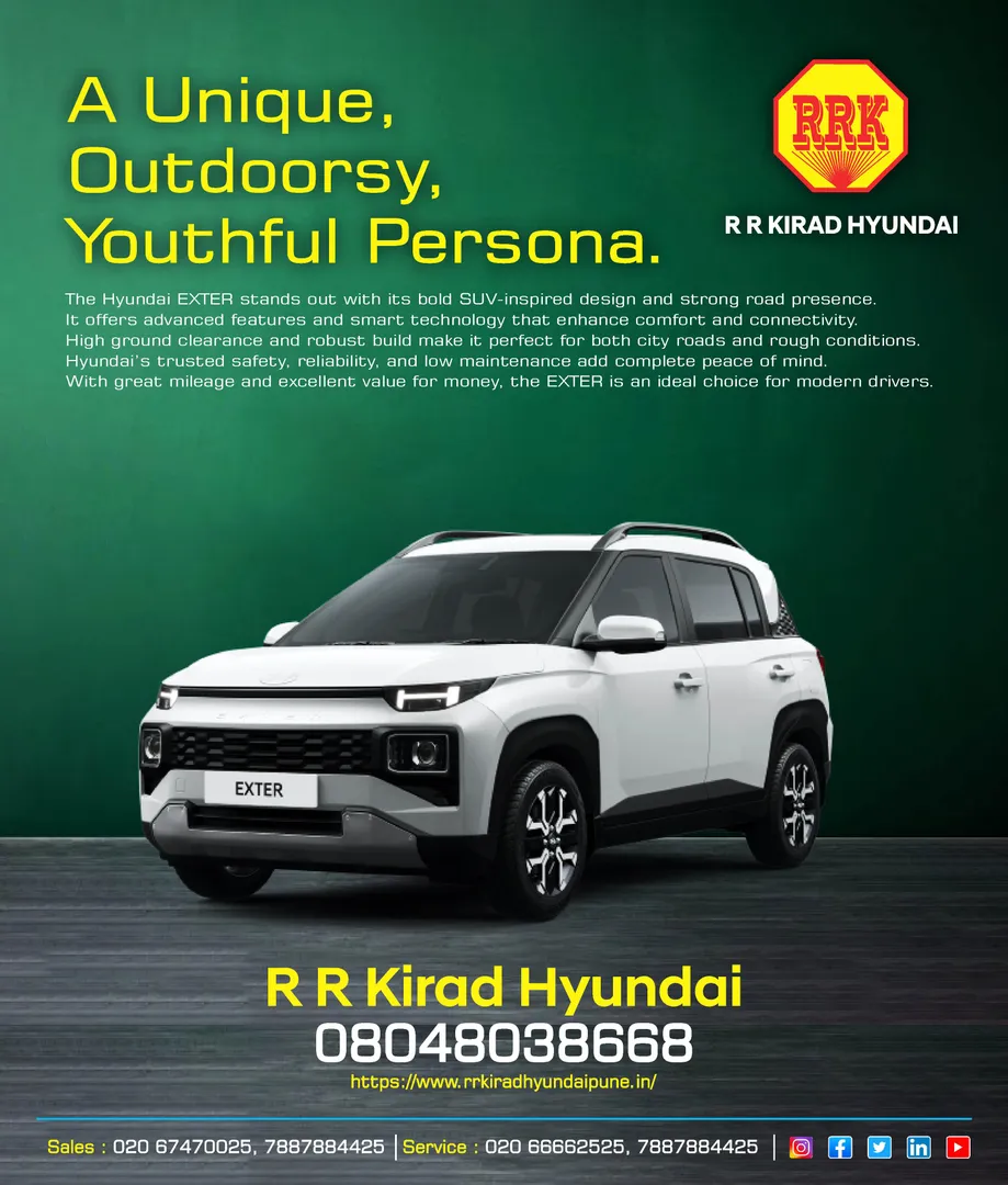 A Unique, Outdoorsy, Youthful Persona. Hyundai Exter CNG Petrol Sport car Showroom at Hadapsar, Pune