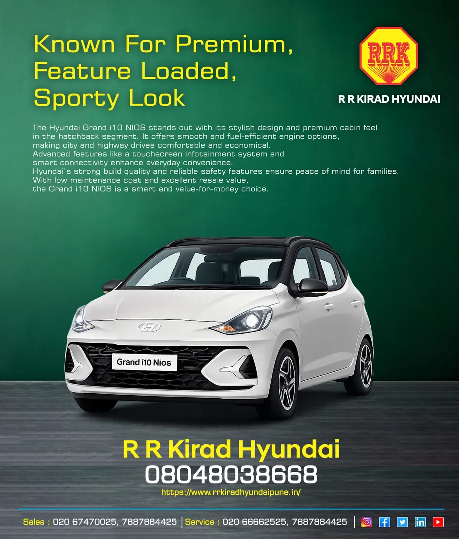 Known For Premium, Feature Loaded, Sporty Look. Hyundai Grand i10 NIOS Showroom get test drive near