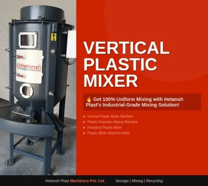Plastic Mixer Machine from Hetansh Plast Machinery Private Limited