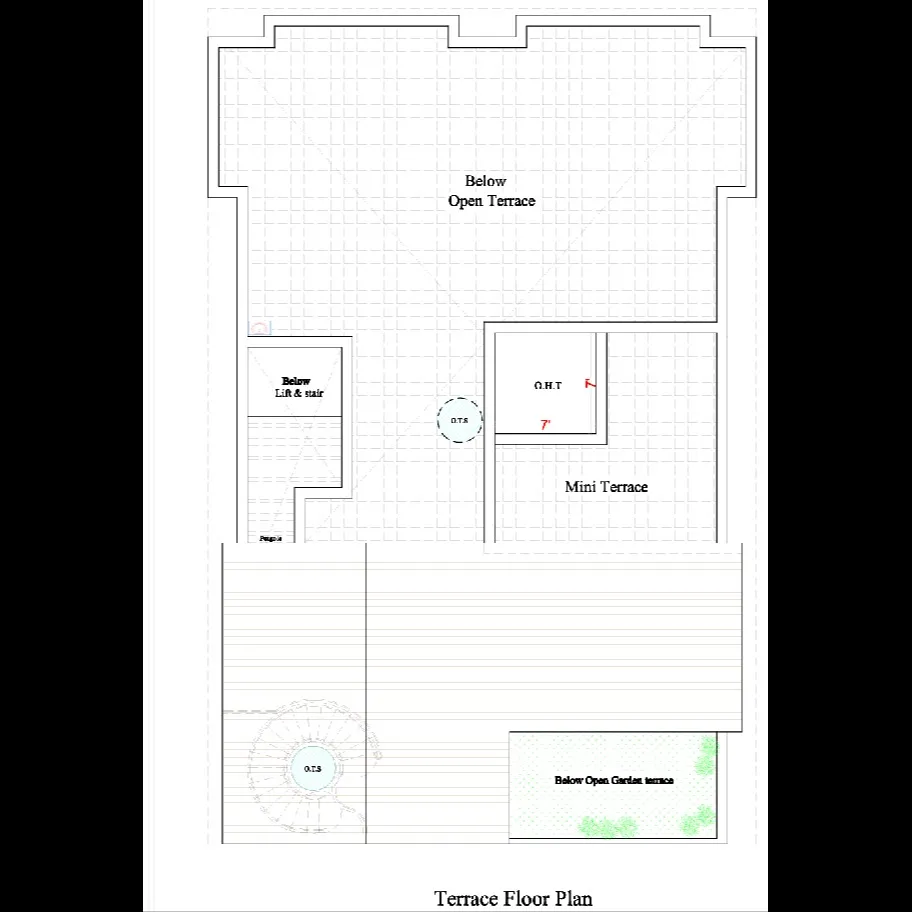 Terrace floor plan : Here’s a comprehensive overview of terrace roof plan details that architects, c...
