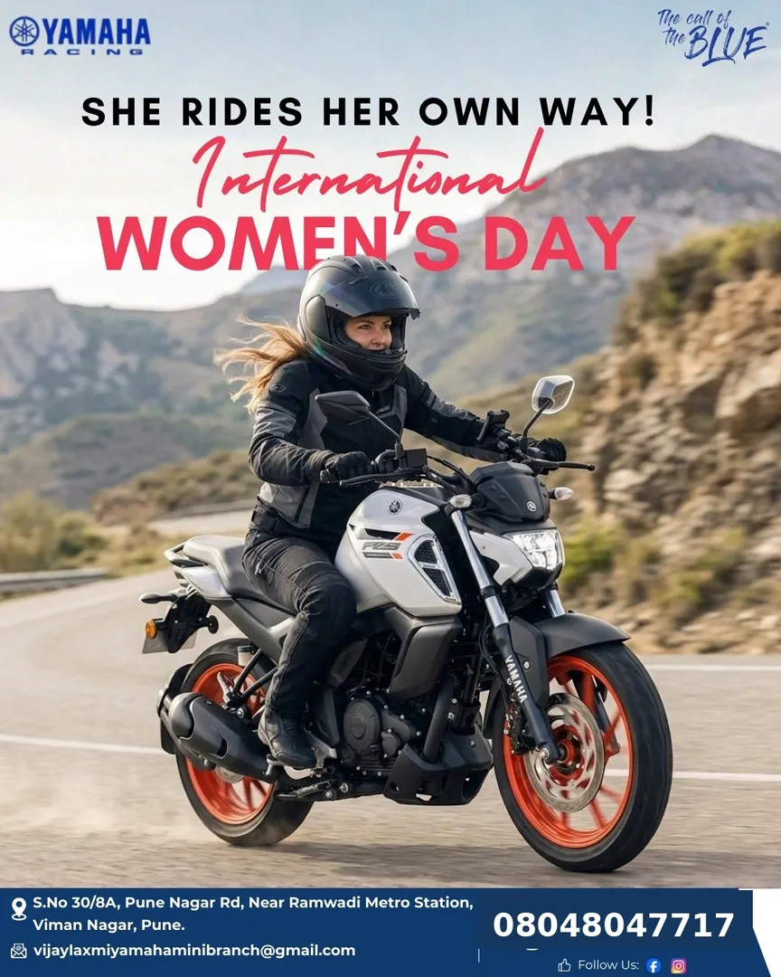 This International Women's Day, Vijaylaxmi Yamaha celebrates the spirit of confident and independent...