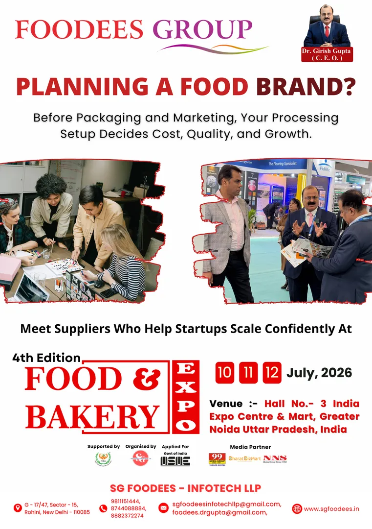 Food & Bakery Expo 2026, food industry expo India, bakery exhibition India, food processing