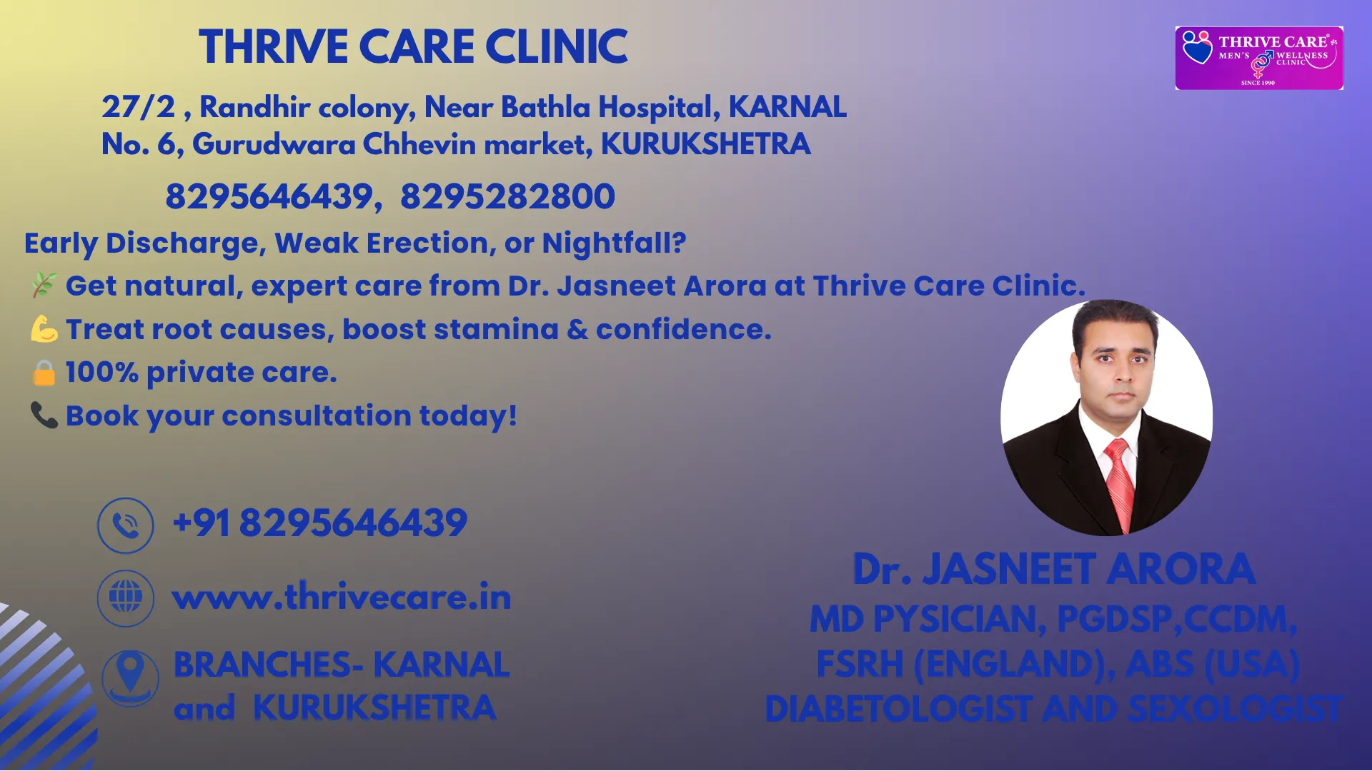 Sexologist near me Thrive Care Arora Dawakhana