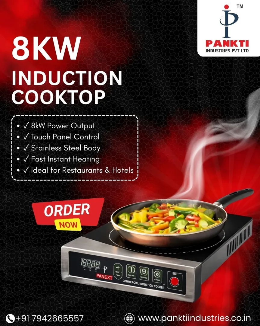 8kW Induction Cooktop Manufacturer in India