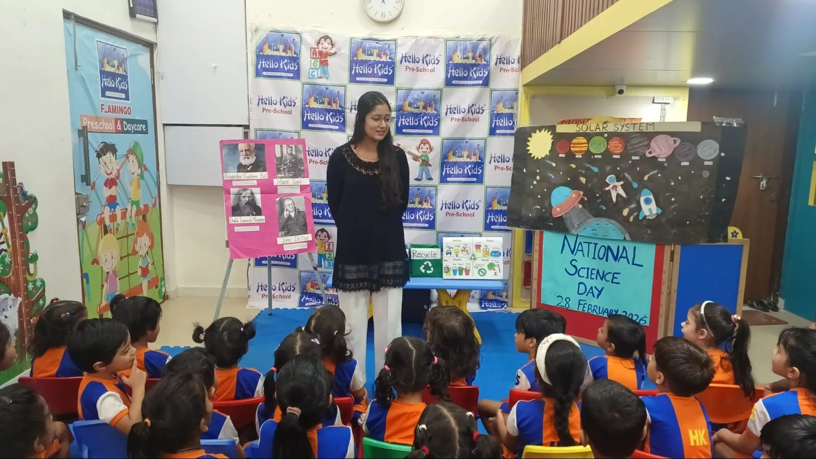 National Science Day Celebration at Hello Kids Flamingo Preschool