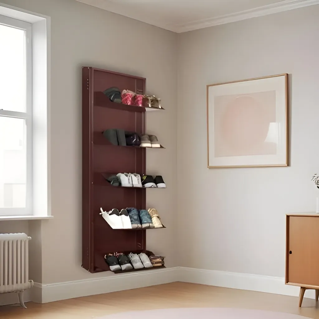 Wall Mounted Metal Shoe Rack Manufacturer in Pimple Saudagar – Practical Storage That Saves Space