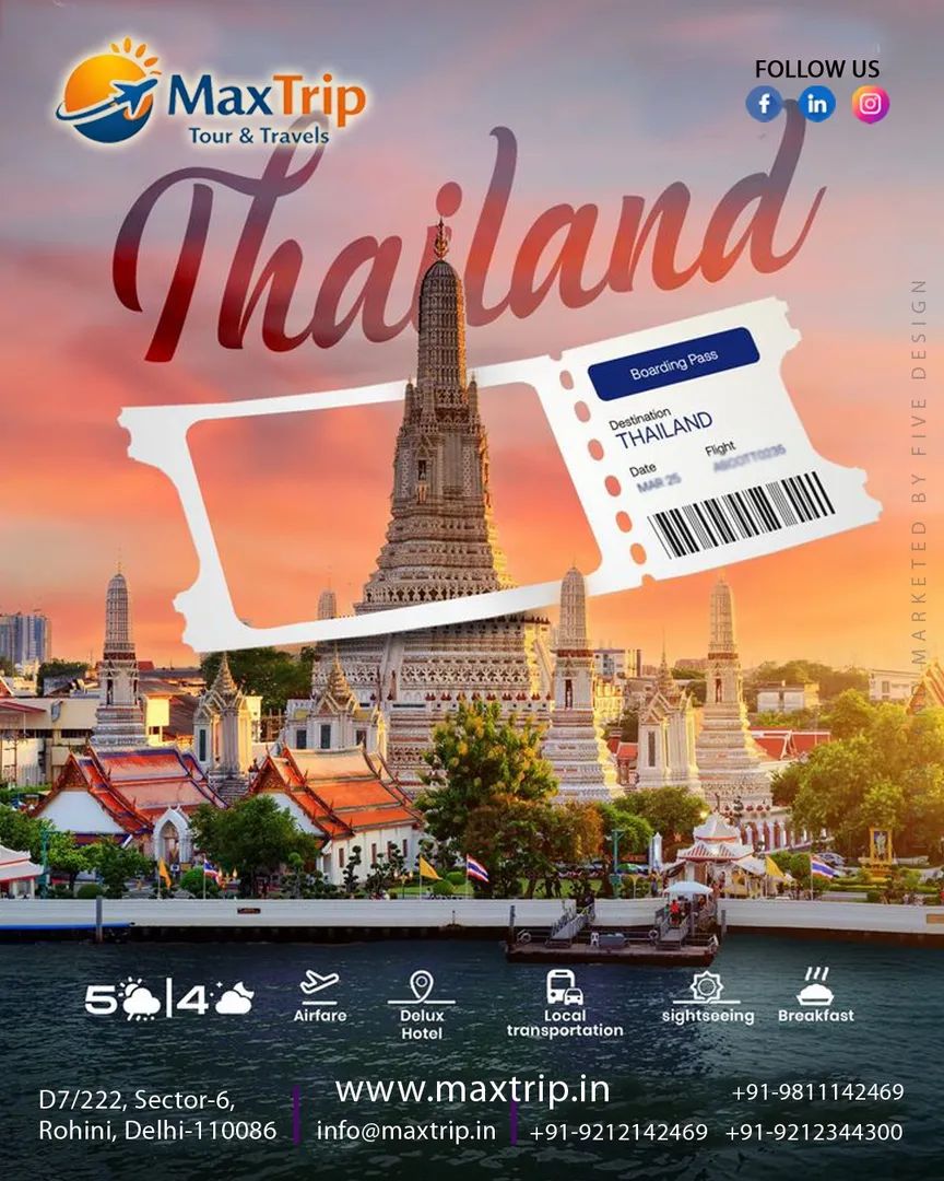 Explore Thailand – Bangkok & Pattaya 5D/4N Special Tour Package | M S Tour And Travels Rohini Delhi