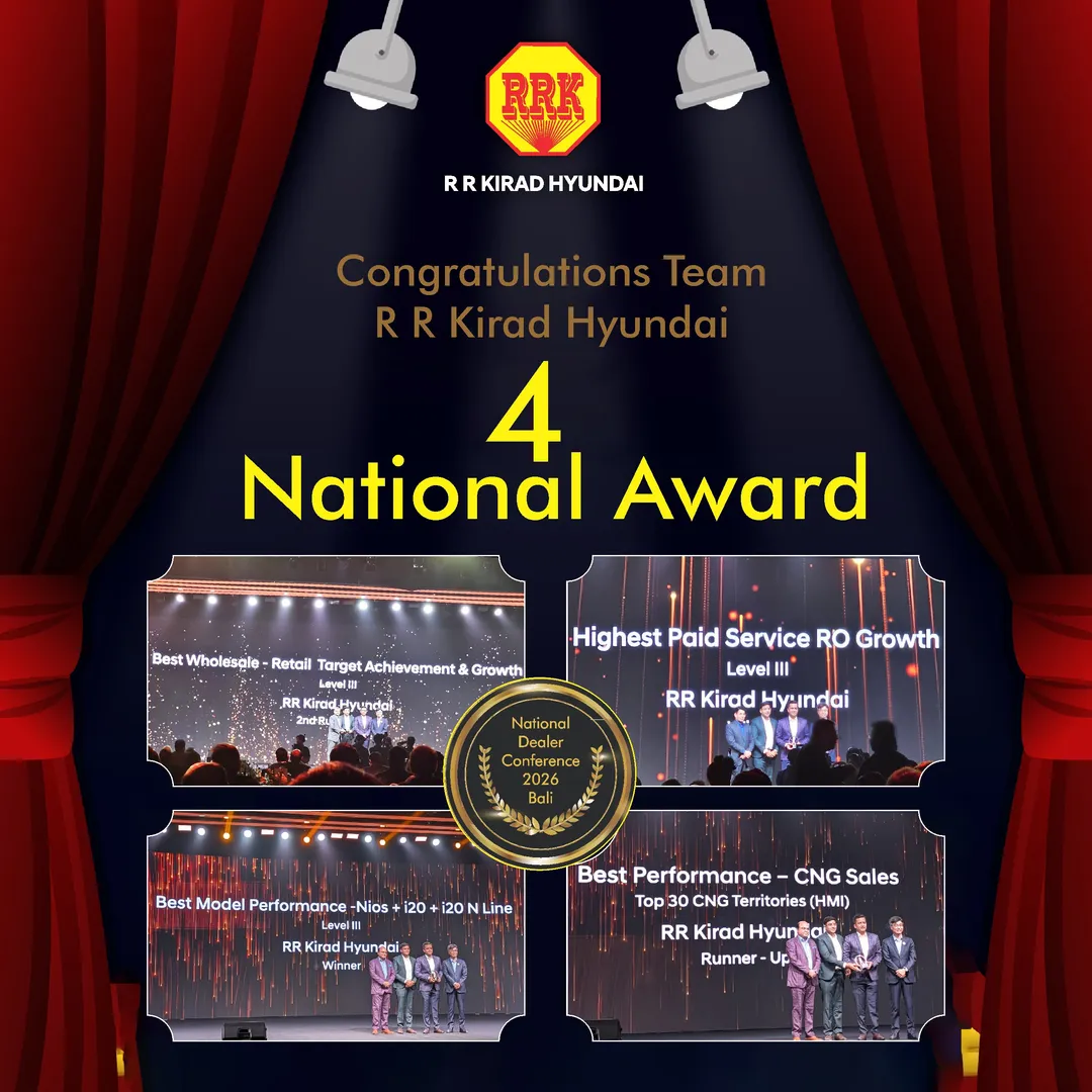 Congratulations Team R R Kirad Hyundai for Achivemnet of 4 National Award