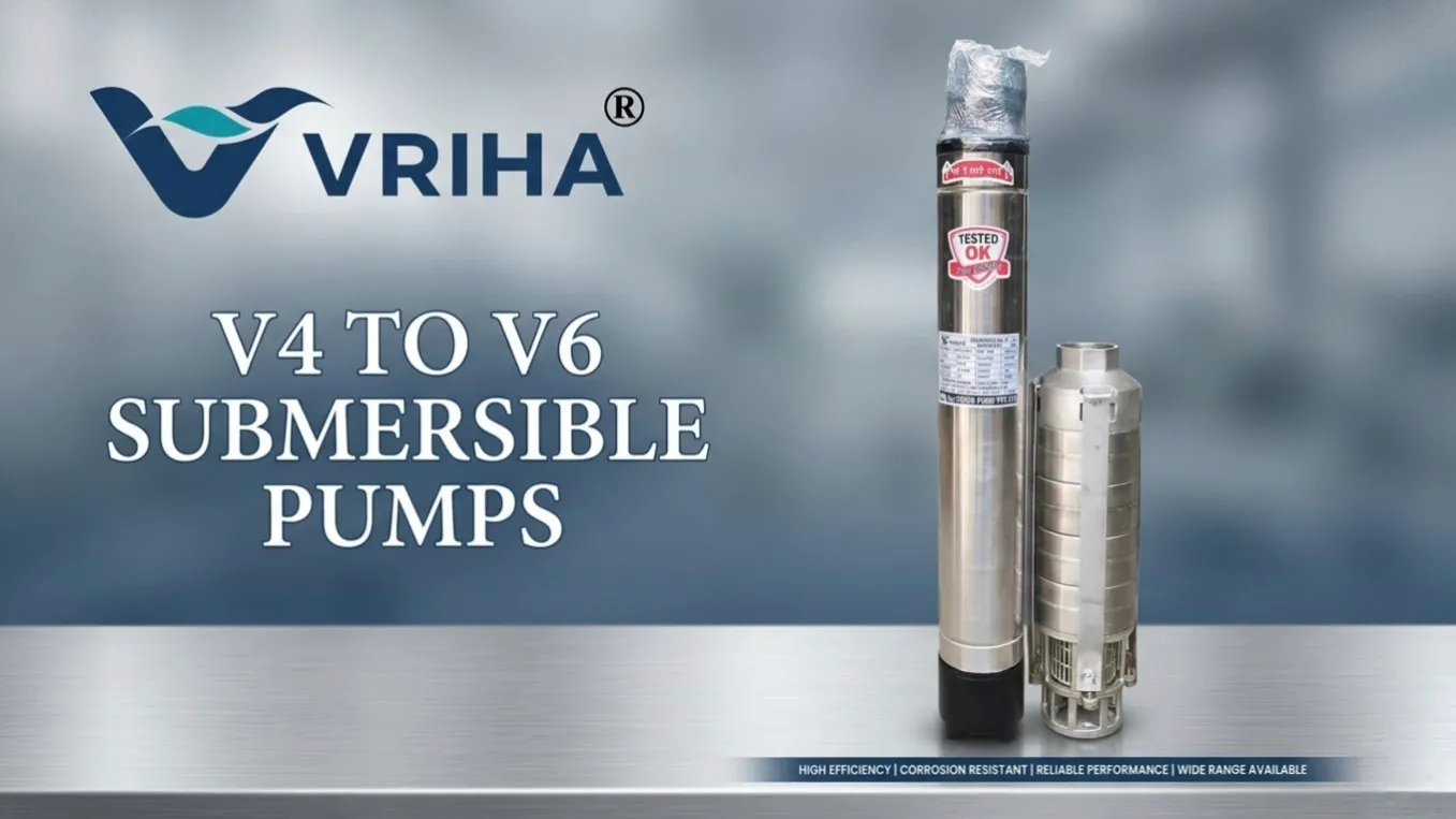 VRIHA V4 to V6 Hybrid High-Efficiency Submersible Pump (3.0HP)