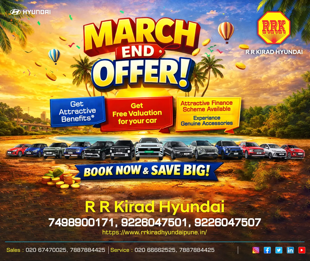 Drive Home Your Dream Hyundai with Unbeatable March End Offers at R R Kirad Hyundai!