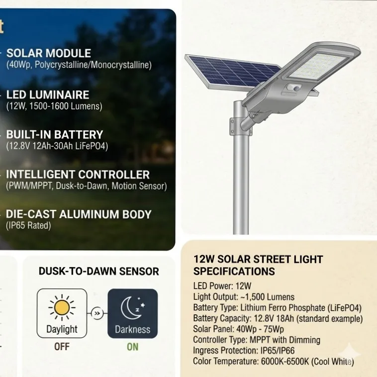 12W Solar Street Lights Manufacturer in Ghaziabad