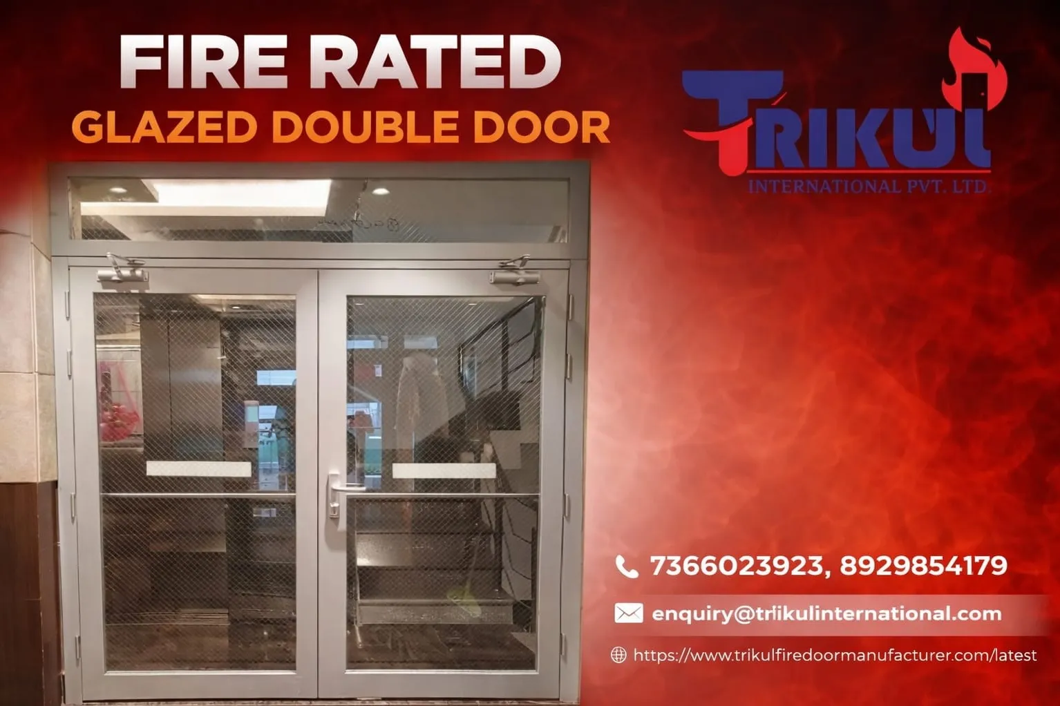 Glazed fire-rated doors (or Fire-rated glass doors)