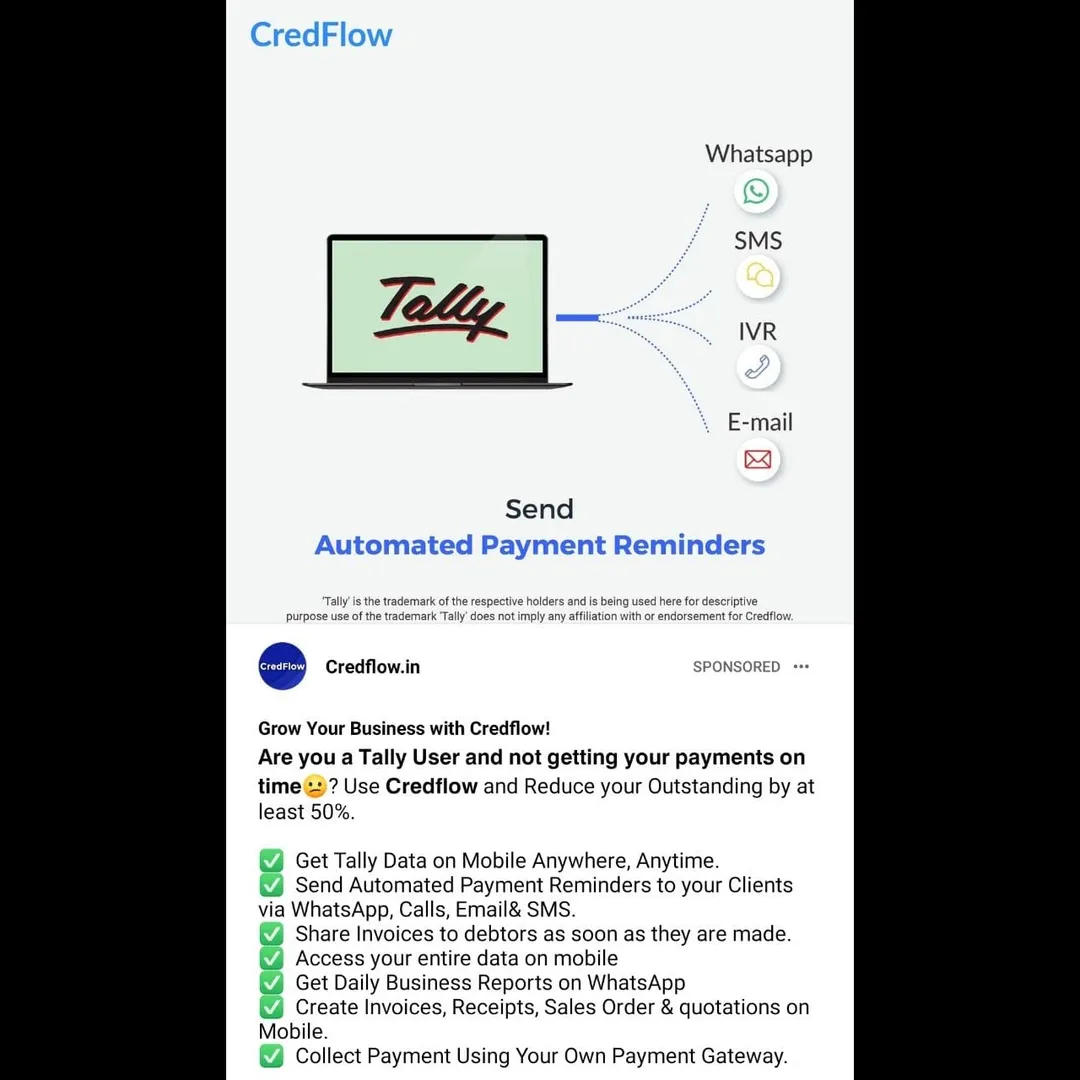 Access Tally on Mobile with Credflow App | Soham Enterprises – Bhosari, Pune
Now manage your busines...