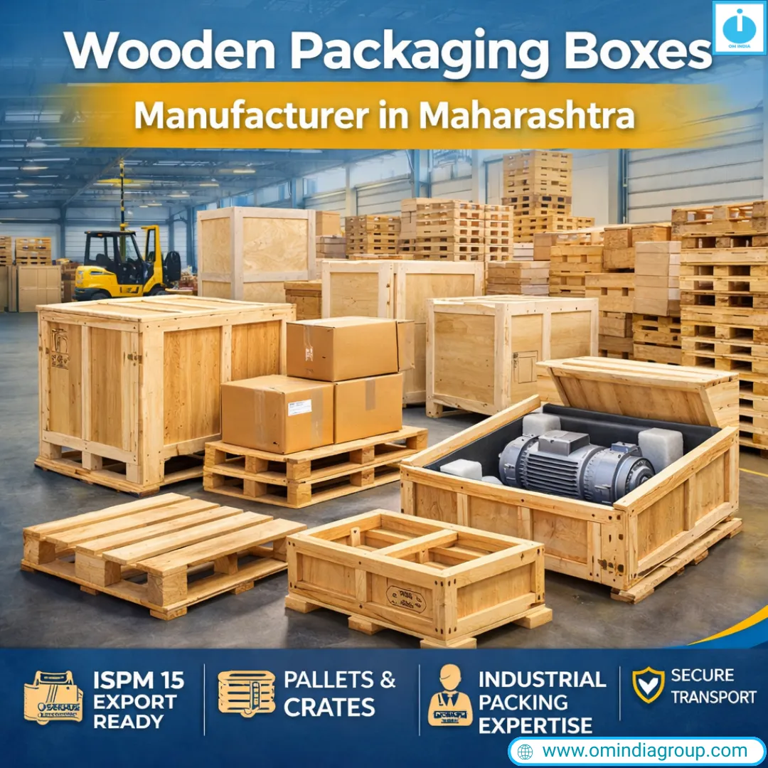 Wooden Packaging Boxes Manufacturer in Maharashtra | Export Quality Crates