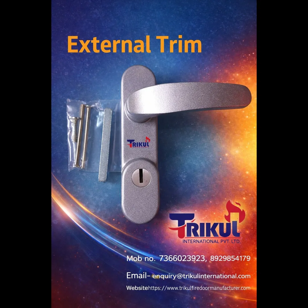 External trim for fire rated door