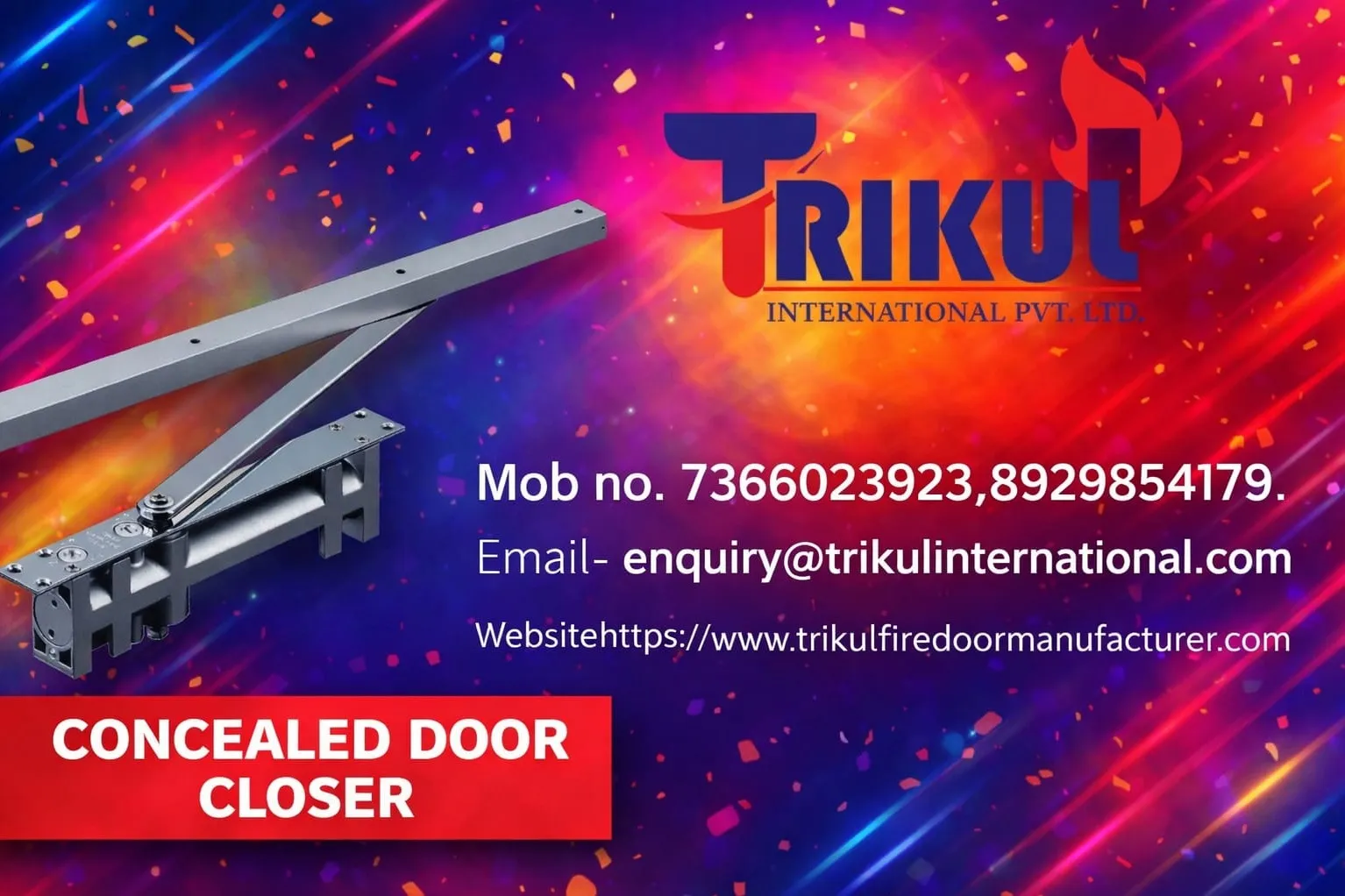 CONCEALED DOOR CLOSER