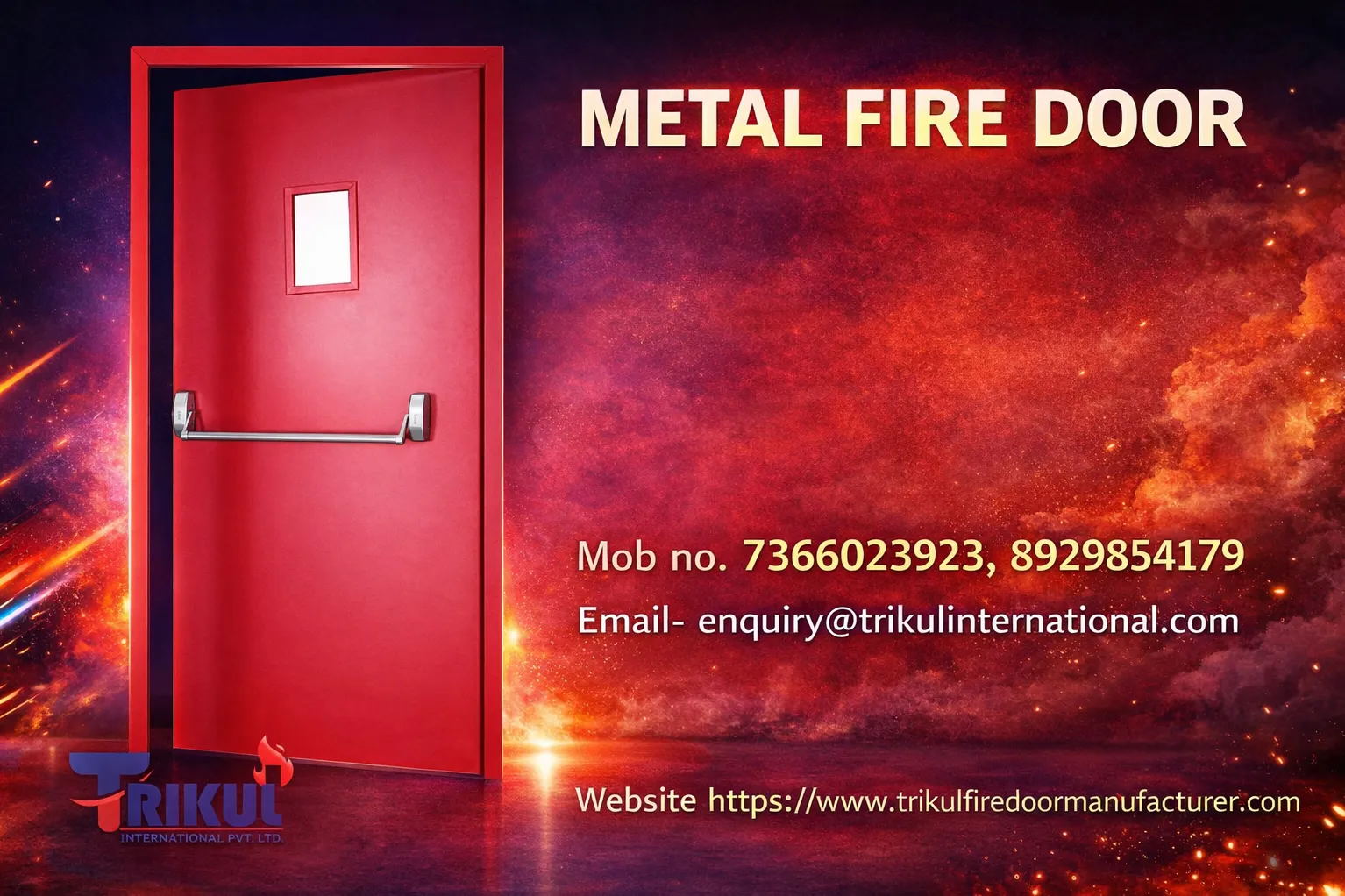 FIRE RATED METAL DOOR