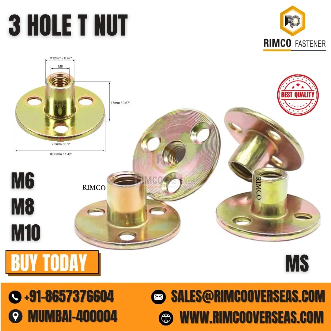THREE HOLE T NUT