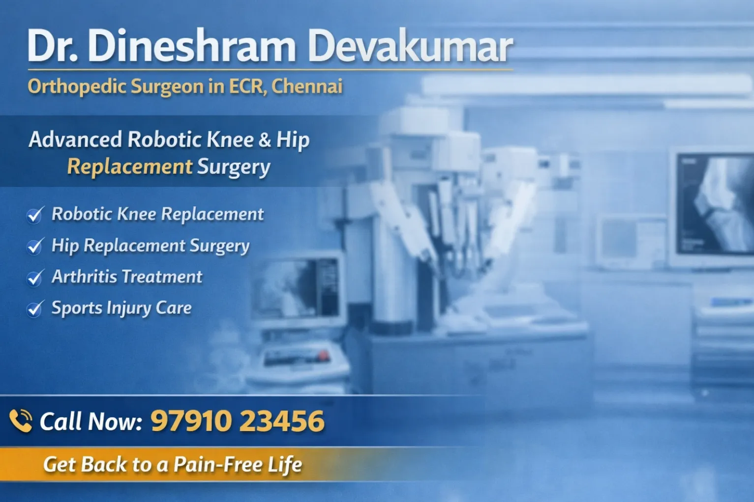 Robotic Knee Replacement surgeon in Ecr