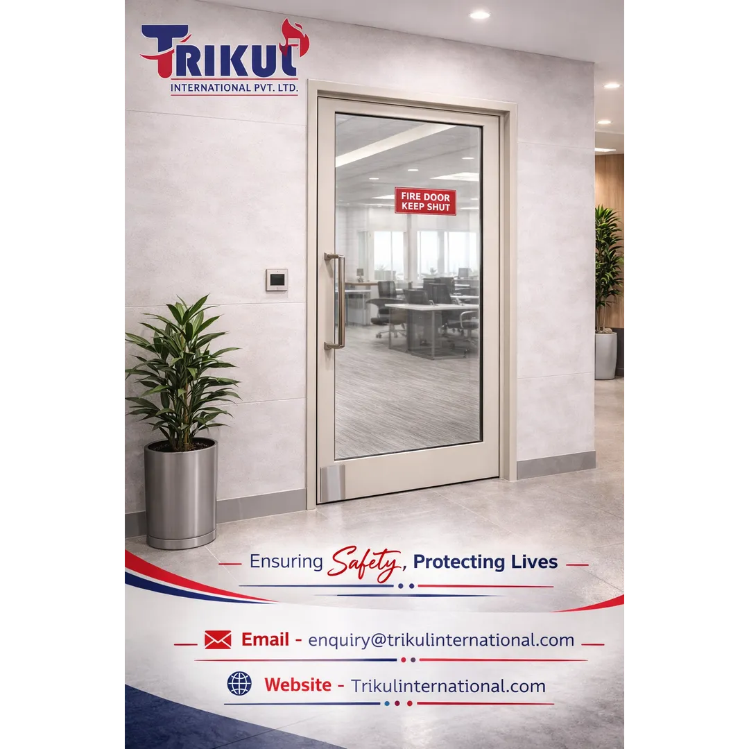 GLAZED FIRE DOOR FOR COMMERCIAL BUILDINGS