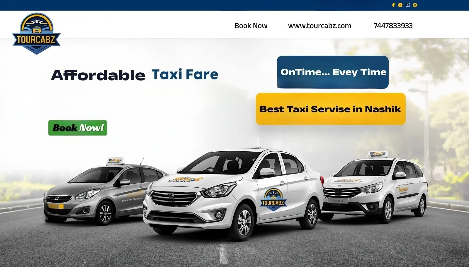 Nashik Local Sightseeing Cab Service – Explore the City with TourCabz
Discover the beauty, culture, ...