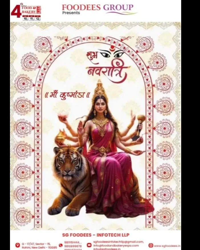 On the auspicious 4th Day of Navratri, we celebrate the divine blessings of Maa Kushmanda