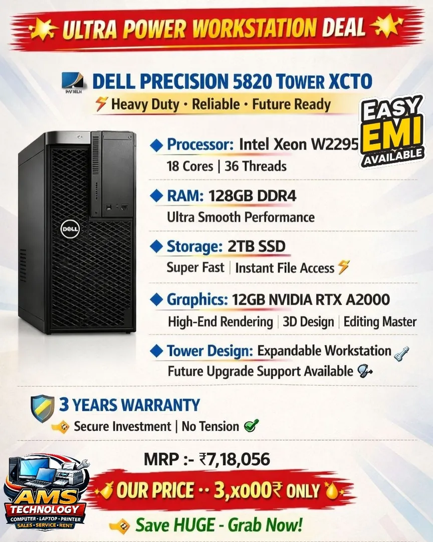 ๐ Power up your work with the Dell Precision 5820 Tower!