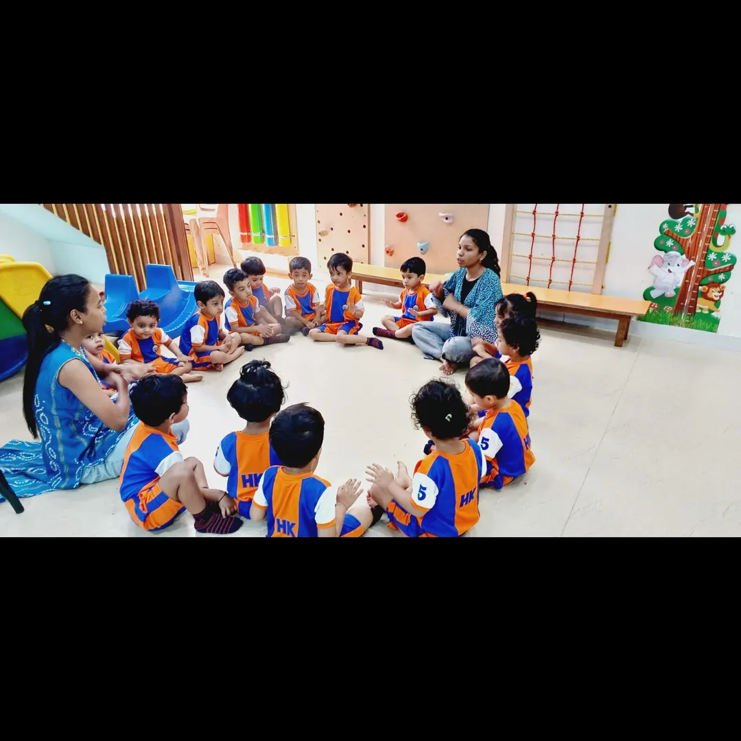 Circle Time with Rhymes in Nursery