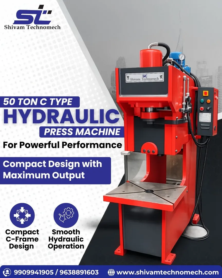 C-Type Hydraulic Press Machine Manufacturer in India