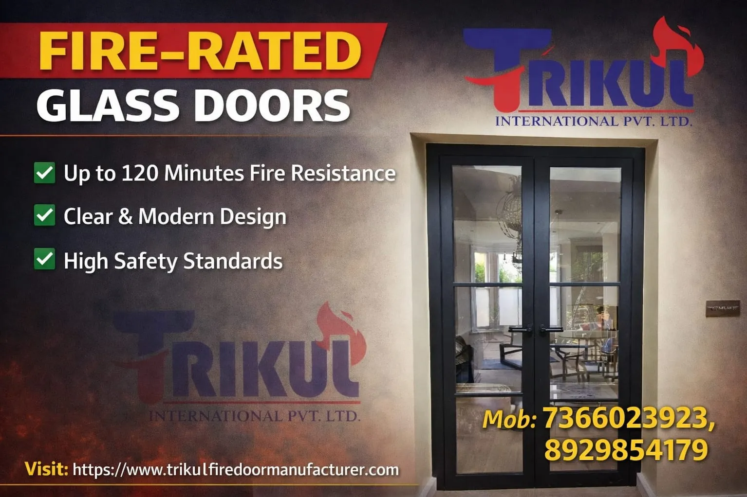 FIRE RATED GLASS DOOR