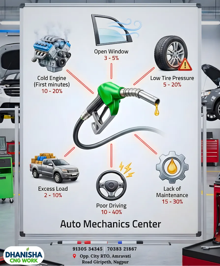 Car Fuel Saving Tips & Mileage Improvement Guide | Best CNG Kit Installation in Nagpur