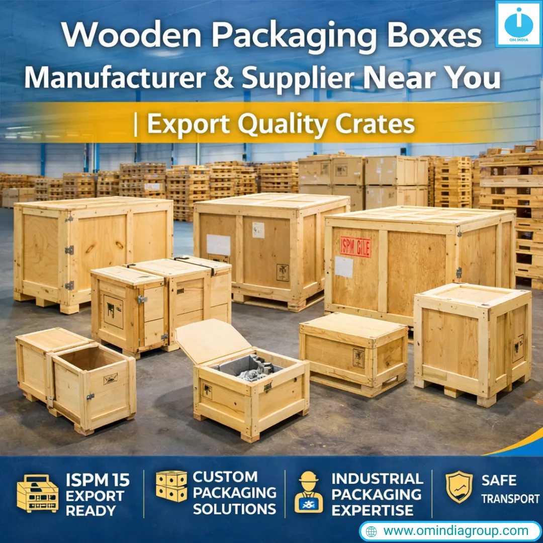 Wooden Packaging Boxes Manufacturer & Supplier Near Me | Export Quality Crates